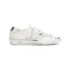 Golden Goose Super Star Leather Sneakers In White