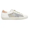 Golden Goose Super Star Net And Leather Upper Su In White