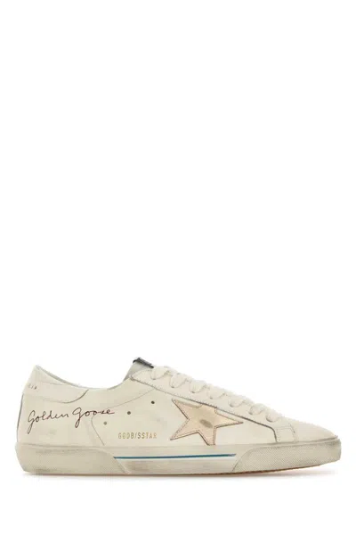 Golden Goose Super-star Nappa Leather Sneakers With Laminated Leather Star In Animal Print