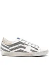 Golden Goose Super-star Flag-motif Low-top Sneakers In White