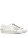Golden Goose Super-star Low-top Leather Sneakers In White