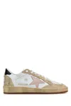Golden Goose Ball Star Low-top Leather Sneakers With Used Effect In White