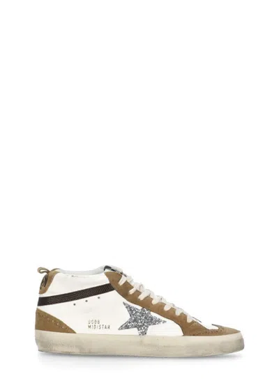 Golden Goose Mid Star Classic Trainers In Brown