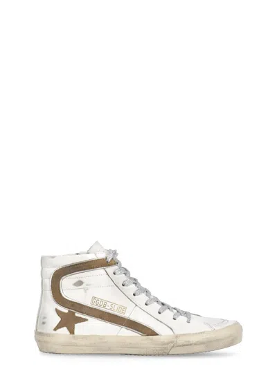 Golden Goose Slide Classic Sneakers In White