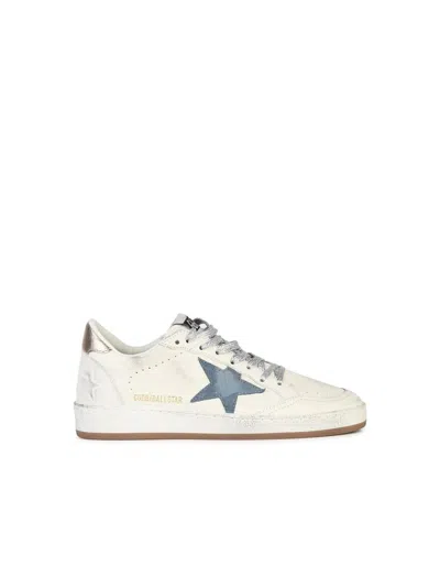 Golden Goose Multicolor Leather Ball Star Sneakers In White