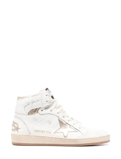 Golden Goose Trainers In White/dark Gold