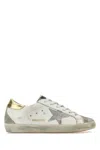 Golden Goose Super-star Distressed-effect Sneakers In Whiteicecrystalgold