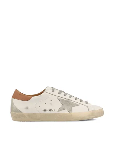 Golden Goose Sneakers In White/ice/light Brown