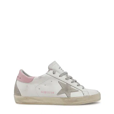 Golden Goose Sneakers In White/ice/light Pink