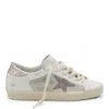 Golden Goose Super-star Low Top Sneaker In White/light Brown/platinum