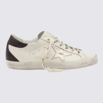 GOLDEN GOOSE GOLDEN GOOSE SNEAKERS WHITE/PLATINUM/BURGUNDY