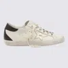 Golden Goose Women 'super-star' White Low Top Sneakers With Embossed Logo And Contrasting Heel In Le