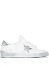 Golden Goose Women Stardan Sneakers With Laminated Star In White