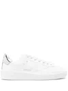 Golden Goose Super-star Low-top Sneakers In Whitesilver