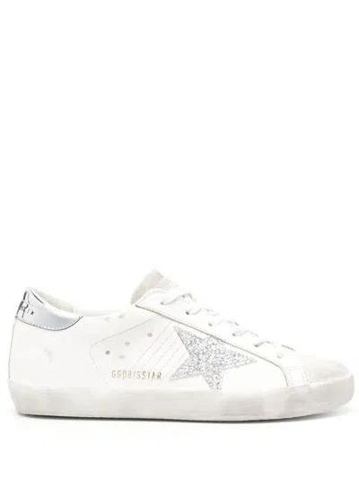 Golden Goose Sneakers In White/silver/ice