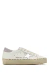 Golden Goose Hi Star Sneakers In White Leather In Whitesilverlilac