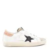Golden Goose Super Star Glitter Sneakers In White