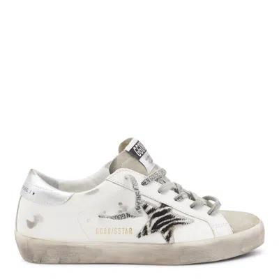 GOLDEN GOOSE SNEAKERS WHITE/WHITE BLACK ZEBRA/SILVER