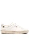 Golden Goose Soul Star Low-top Leather Sneakers With Used Effect In Neutrals
