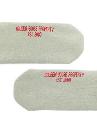 Golden Goose Socks High Rib/stripes/ripped In Multi