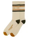 Golden Goose Socks With Stripe Detail In Neutral