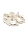 Golden Goose Sofi Bow-embellished Ballerina Shoes In Gold