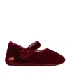 Golden Goose Sofi Velvet Strap Ballerina In Red