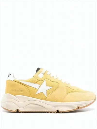 GOLDEN GOOSE SOFT SUEDE LOW-TOP SNEAKERS WITH MESH ACCENTS