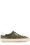 Golden Goose Soul Star Suede Low-top Sneakers In Olive Green/white/milk