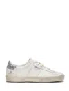 Golden Goose Soul Star Distressed Leather Sneakers With Glittered Heel Tab Shoes