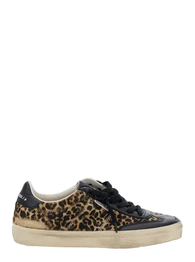 Golden Goose Soul-star Leopard Horsy Upper Leather Hf Tongue Nappa Toe And Heel In Multi