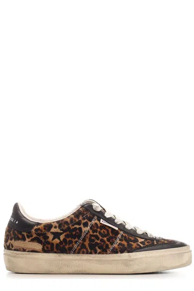 Golden Goose Deluxe Brand Soul Star Leopard Printed Sneakers In Brown