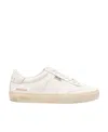 Golden Goose Soul Star Leather Low-top Sneakers With Used Effect In White