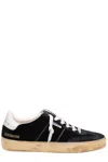 Golden Goose Velvet Upper Suede Hf Tongue Leather Heel In Black