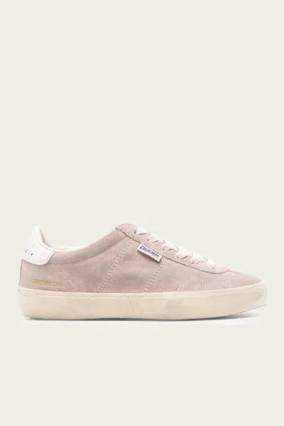 GOLDEN GOOSE SOUL-STAR POWDER PINK SUEDE LEATHER SNEAKER