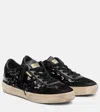 Golden Goose Sequin Embellished Round Toe Sneakers In Black