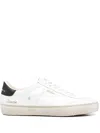 Golden Goose 'matchstar' White Low Top Sneakers With Logo Patch On The Tongue And Contrasting Heel With Logo