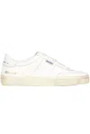 Golden Goose 'soulstar' White Low Top Sneakers With Logo Patch On The Tongue And Logo Lettering On Side And Heel