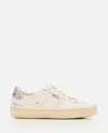 Golden Goose Soul Star Distressed Leather Sneakers With Glittered Heel Tab Shoes