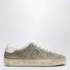 Golden Goose Low Top Sneakers In Calf Suede In Green