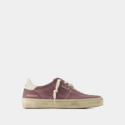 Golden Goose Soul-star Suede Upper Hf Leather Tongue Leather He In Mauve/milk