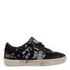 Golden Goose Sequin Embellished Round Toe Sneakers In Black