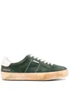 Golden Goose Soul Star Suede Linguetta E Tallone Pelle In Green