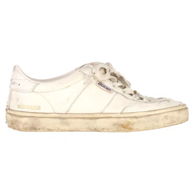 Golden Goose Soul Star Sneakers In Ivory Leather In White