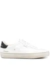 Golden Goose Leather Low-top Soul Star Sneakers With Used Effect In White