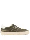Golden Goose Soul Star Suede Low-top Sneakers In Green/milk