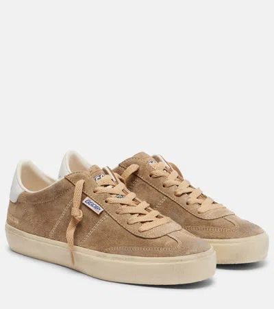 Golden Goose Soul Star Sneakers Contrast Heel Tab Design In Brown
