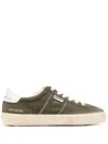 Golden Goose Soul Star Suede Low-top Sneakers In Dark Brown,milk