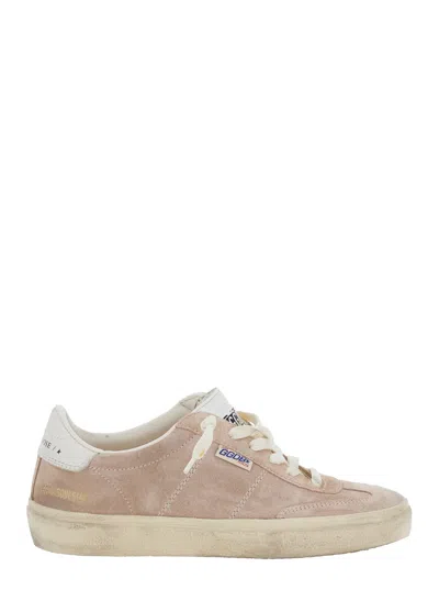 Golden Goose Soul-star Suede Upper Leather Hf Tongue Leather Heel In Neutral