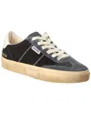 Golden Goose Velvet Upper Suede Hf Tongue Leather Heel In Grey